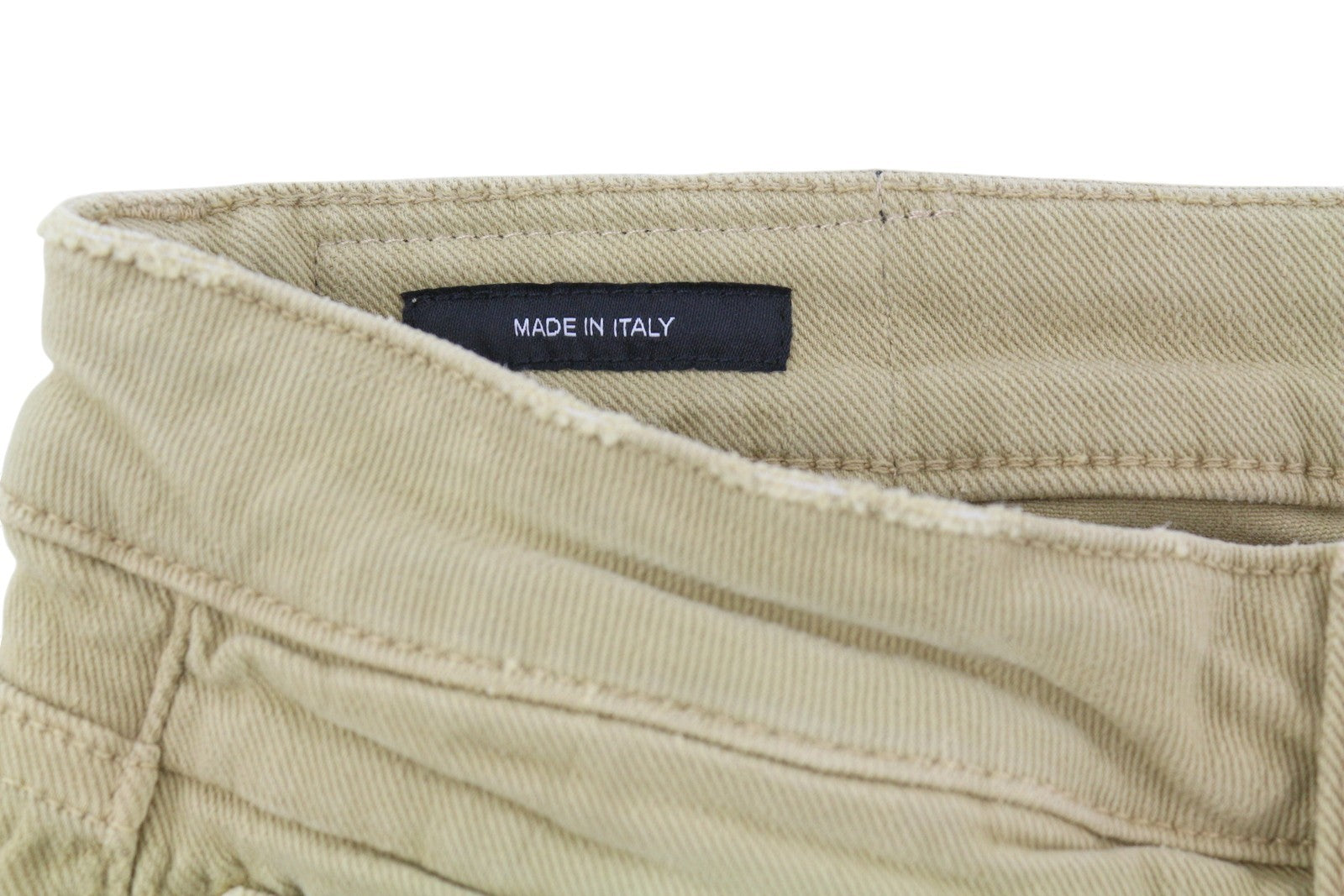 R13 Boy Straight Women Jeans 30 Khaki Stretch Washed Ankle Length Casual RRP€699