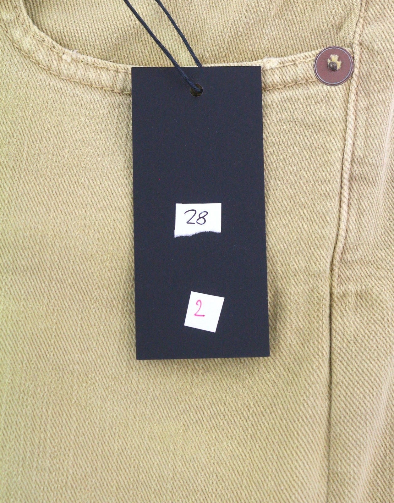 R13 Boy Straight Women Jeans 28 Khaki Stretch Faded Ankled Light Denim RRP€699