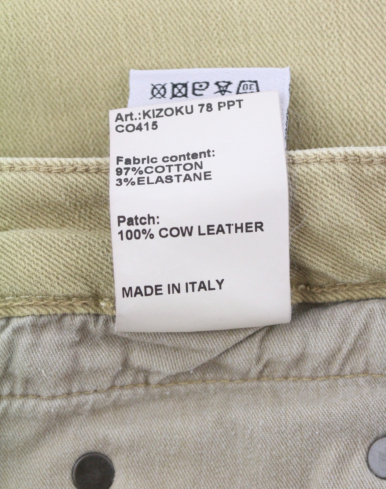 R13 Boy Straight Women Jeans 28 Khaki Stretch Faded Ankled Light Denim RRP€699