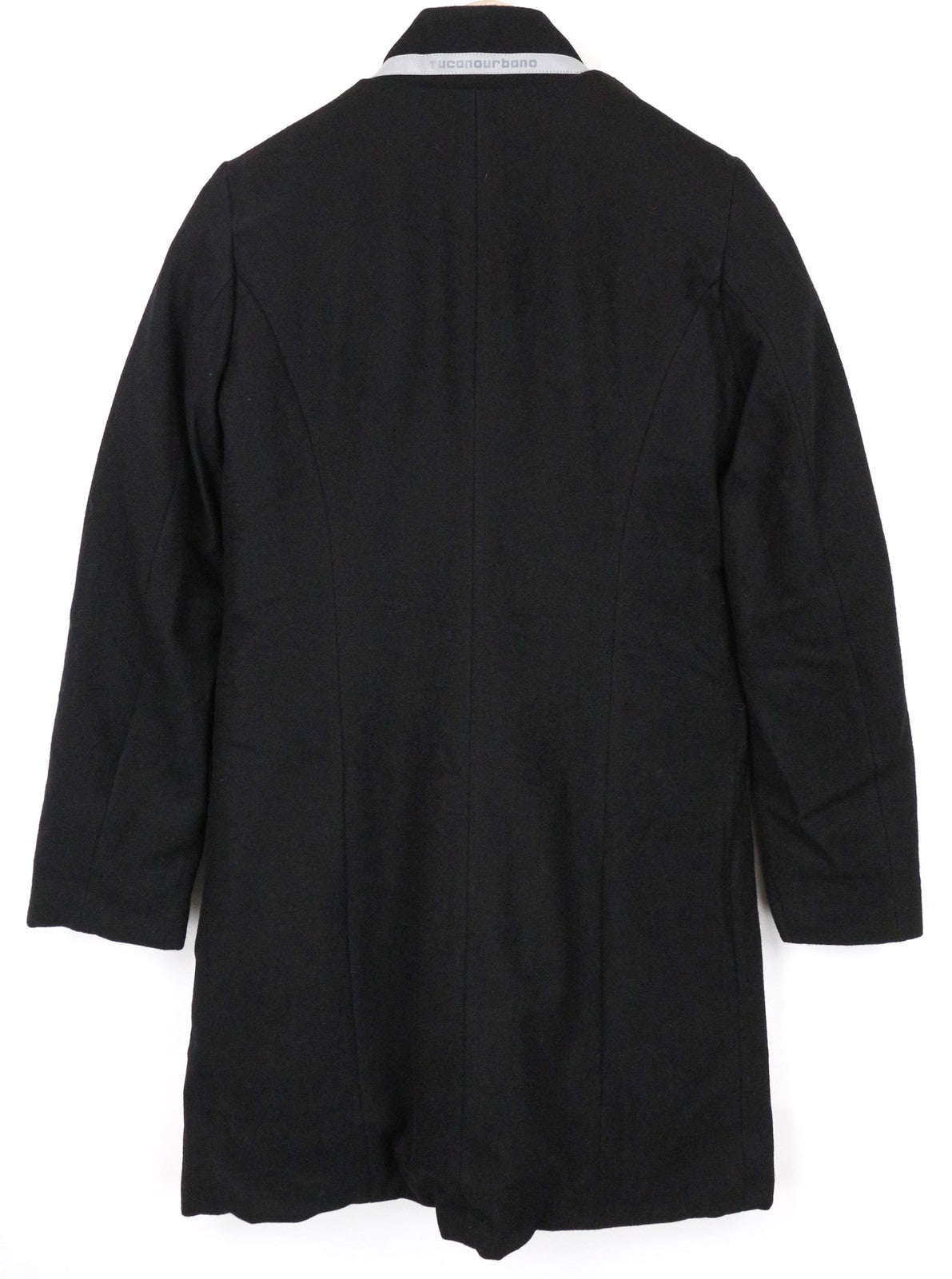 TUCANO URBANO New Carmen Women's Coat IT42 Black Wool Blend Windproof Biker