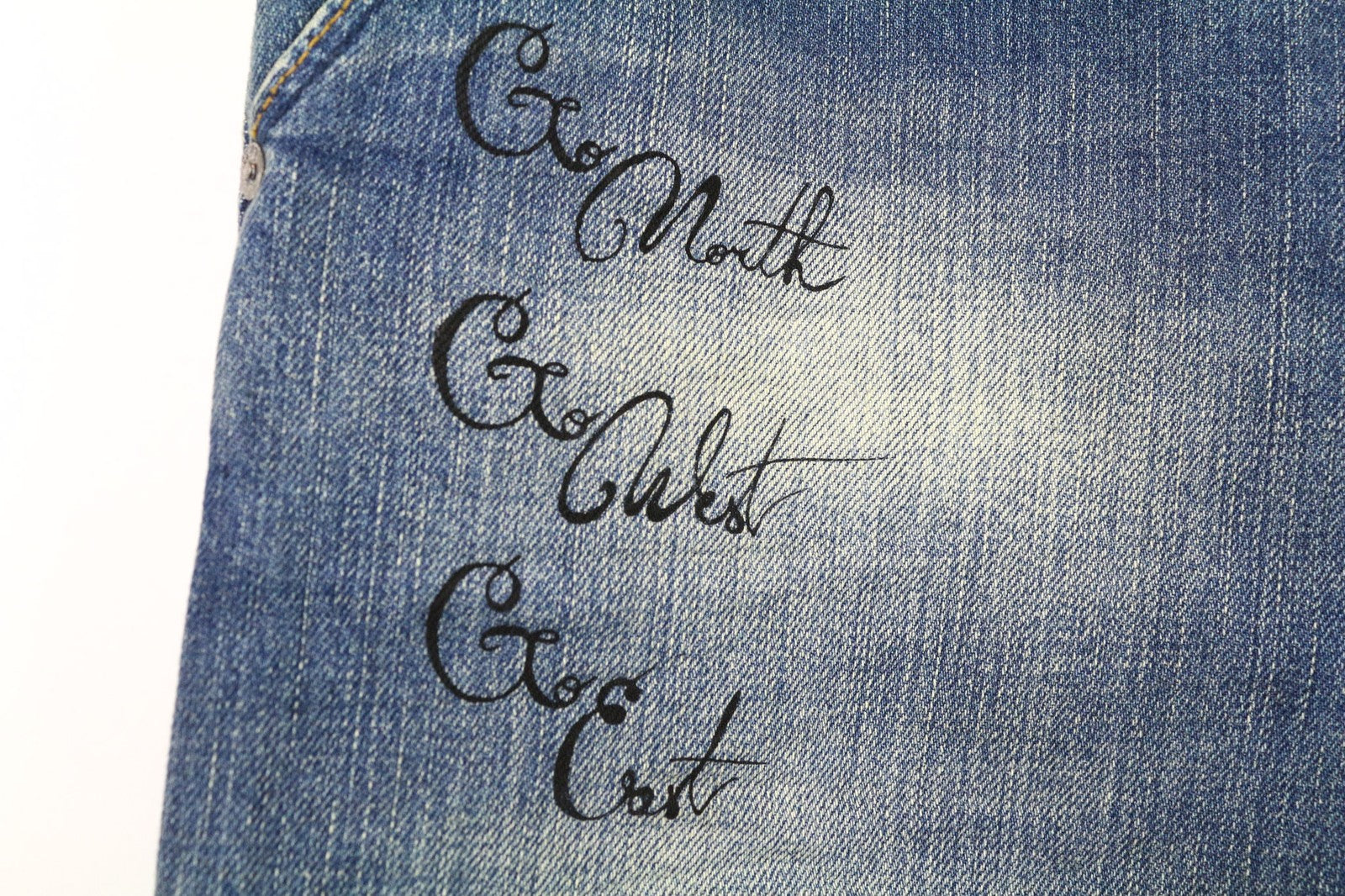 SCOTCH &amp; SODA Fleet vyriški džinsai W33/L34 3D anti-fit mėlyni plėšyti dažyti sagomis 