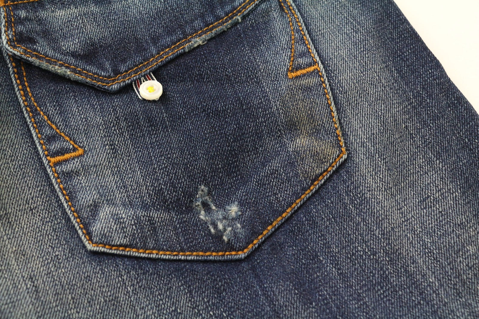 TAKESHY KUROSAWA vyriški džinsai W34, dirbtinai mėlyni, skalbtos, ploni, grynos medvilnės 