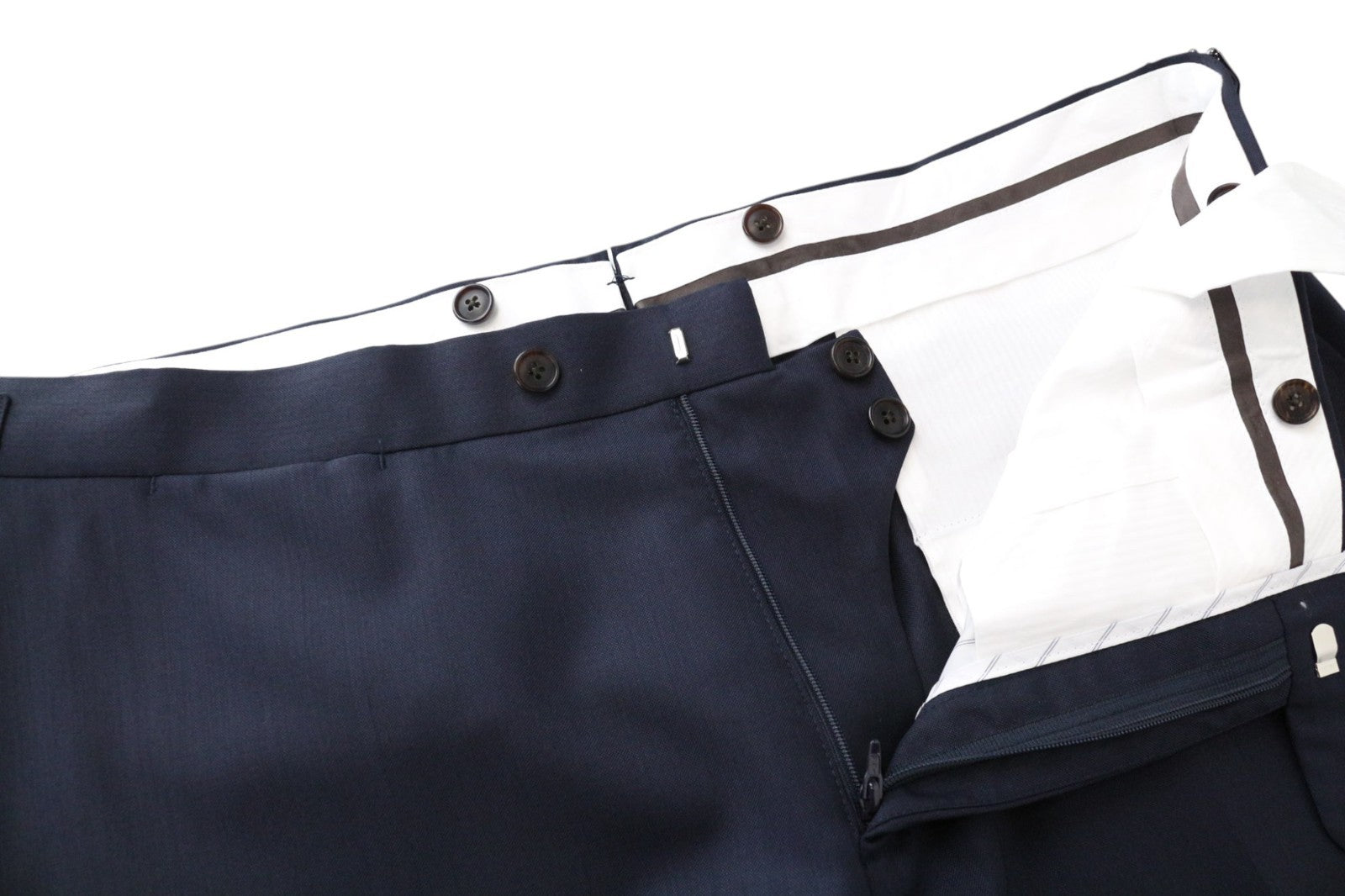 SUITSUPPLY Lazio La Spalla Men's Suit UK44R Blue Slim 3-Piece Wool S150s Set