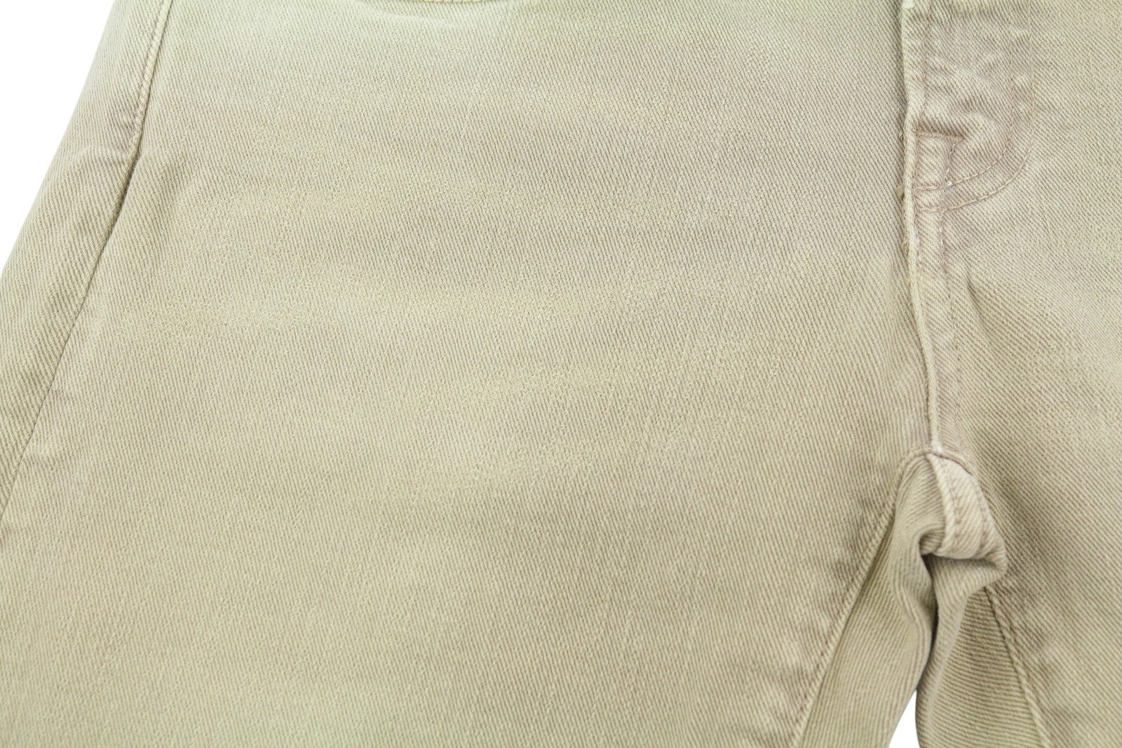 R13 Boy Straight Women Jeans 29 Khaki Stretchy Washed Ankle Length Logo RRP699