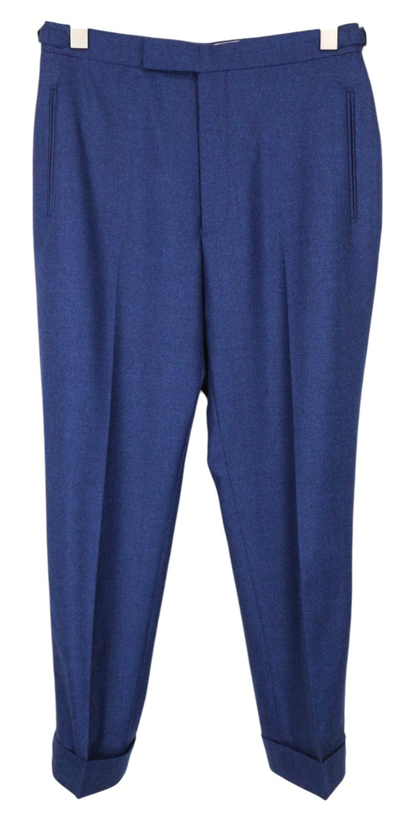 SUITSUPPLY La Spalla Men's Suit UK36S Mid Blue Slim 2-Piece Wool S120s Melange