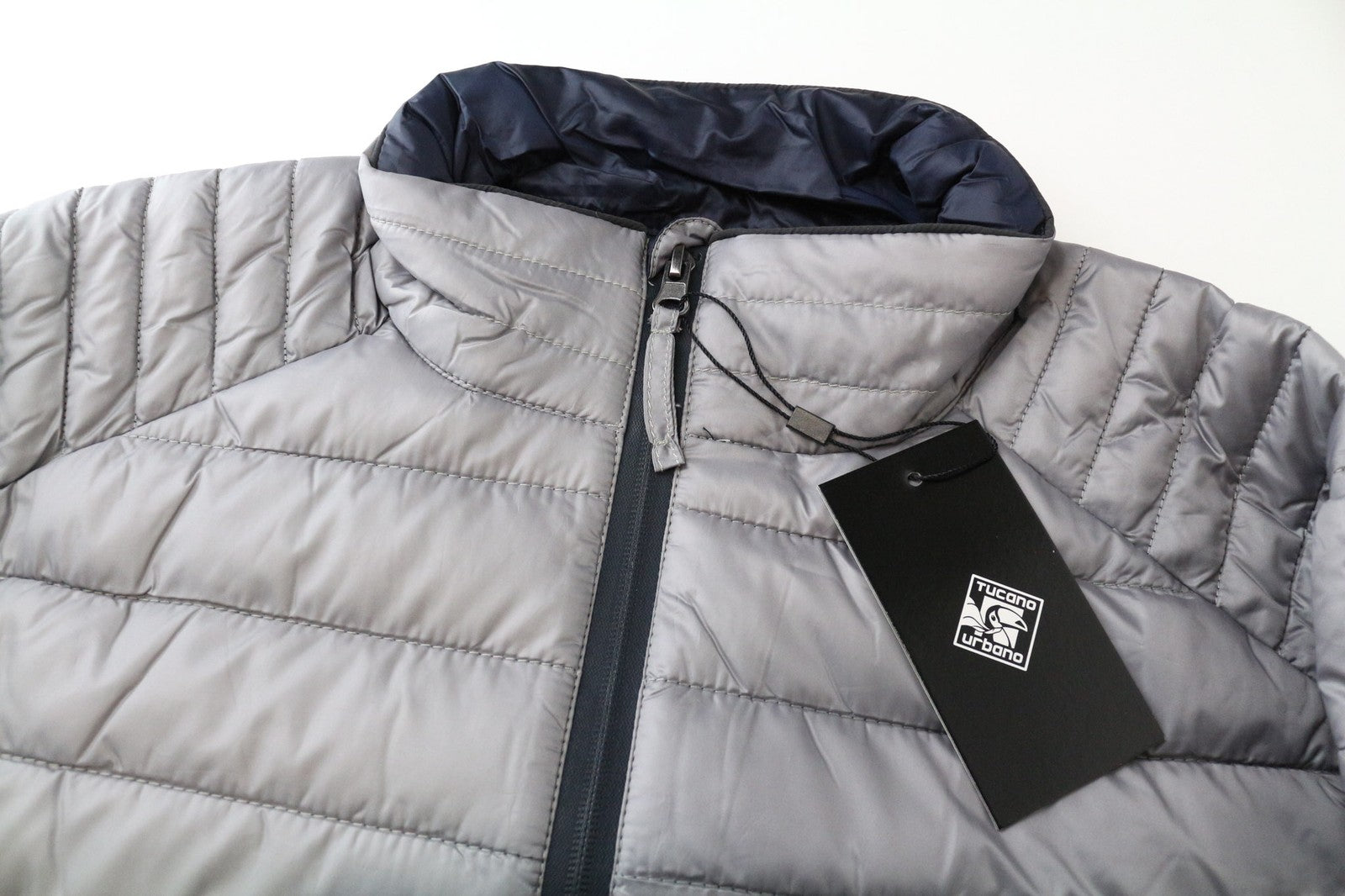 TUCANO URBANO moteriška pūsta motociklininko striukė su gobtuvu, pilka, IT52 