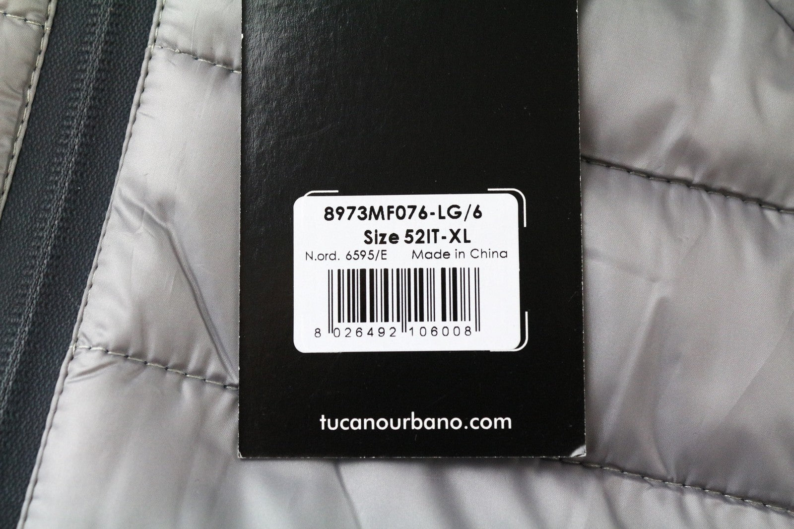 TUCANO URBANO moteriška pūsta motociklininko striukė su gobtuvu, pilka, IT52 