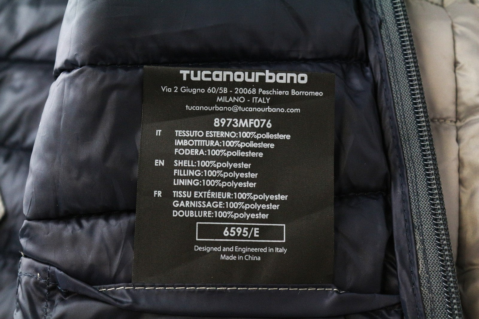 TUCANO URBANO moteriška pūsta motociklininko striukė su gobtuvu, pilka, IT52 