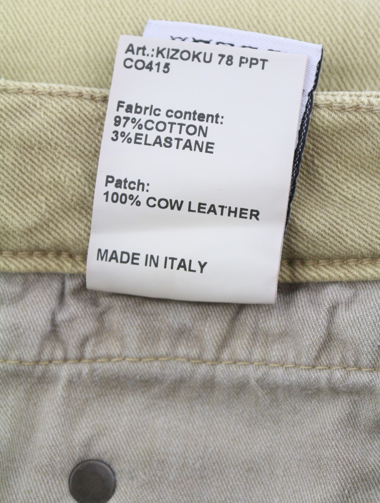 R13 Boy Straight Women Jeans 24 Khaki Stretch Faded Ankle Length Casual RRP€699