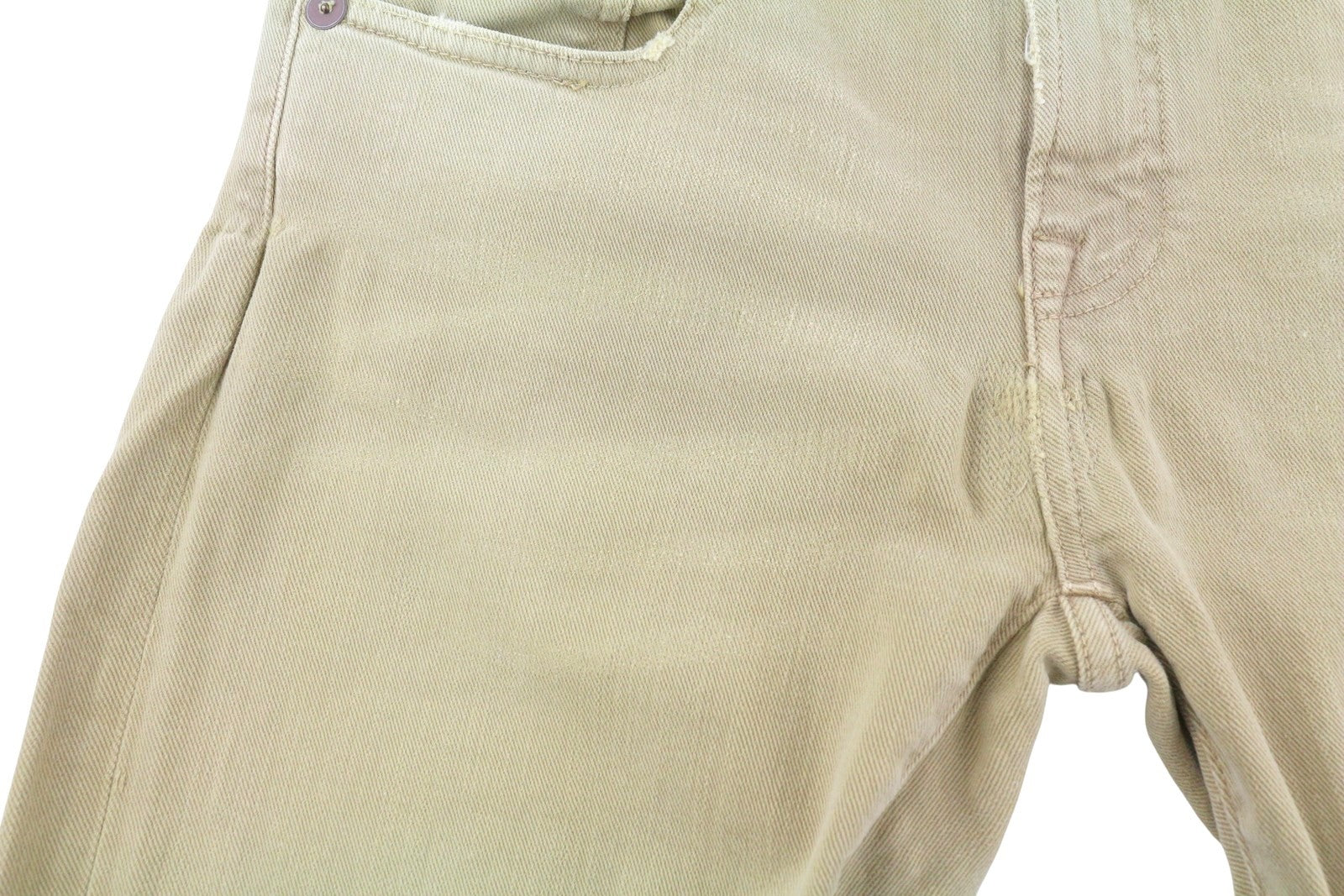 R13 berniukiški tiesūs moteriški džinsai, 30 chaki spalvos, tamprūs, blukinti, iki kulkšnių, laisvalaikio, RRP 699 € 