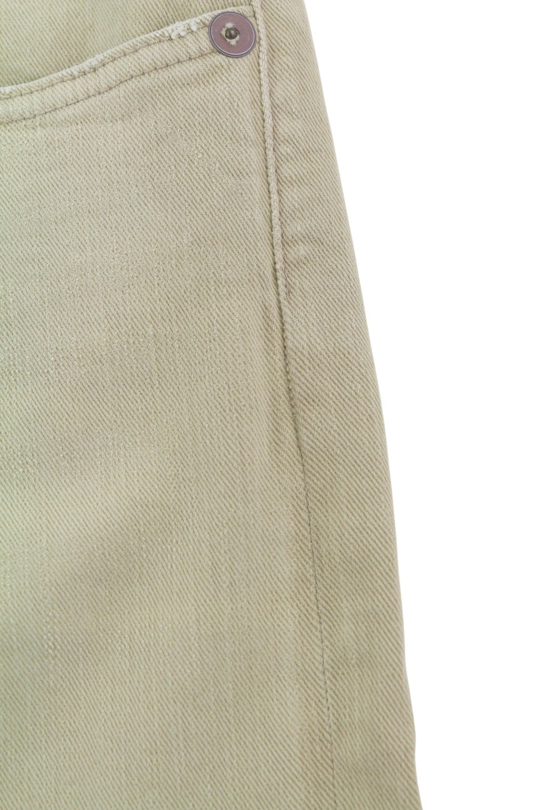 R13 Boy Straight Women Jeans 29 Khaki Stretch Faded Ankle Length Casual RRP€699