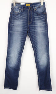 JACK & JONES Tim Men's Jeans W29/L32 Slim Straight Stretch Blue Washed Cotton