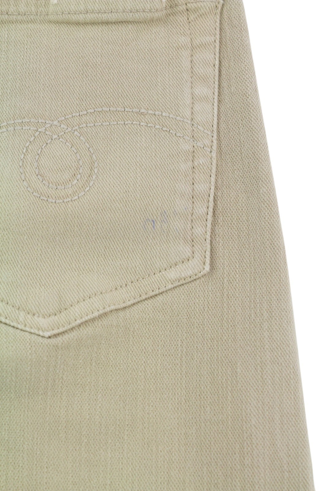 R13 berniukiški tiesūs moteriški džinsai, 27 chaki spalvos, tamprūs, išblukę, trumpinti iki kulkšnių, rekomenduojama kaina – 699 € 