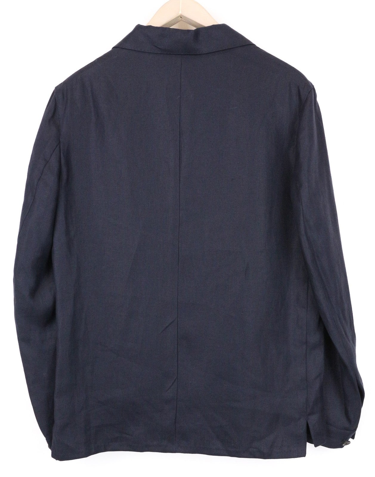 SUITSUPPLY Walter Men's Blazer UK36R Navy Blue Linen Shacket Lightweight