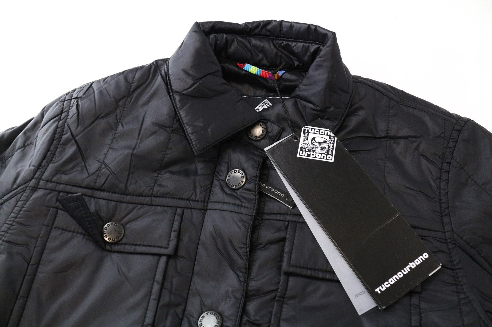 TUCANO URBANO Trudy Women's Jacket XS Black Thermal Padded Windbreaker Lined