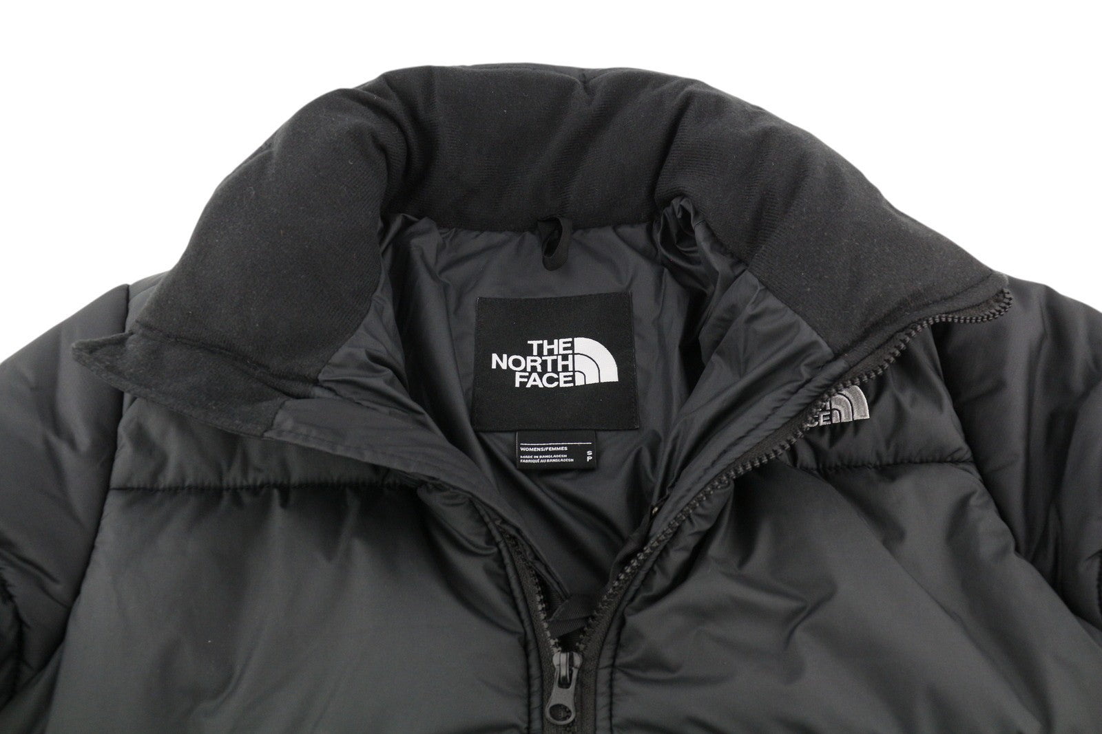 THE NORTH FACE Saikuru moteriška striukė S, juoda, izoliuota, dygsniuota, aukšta apykakle, pūkuota S dydis 