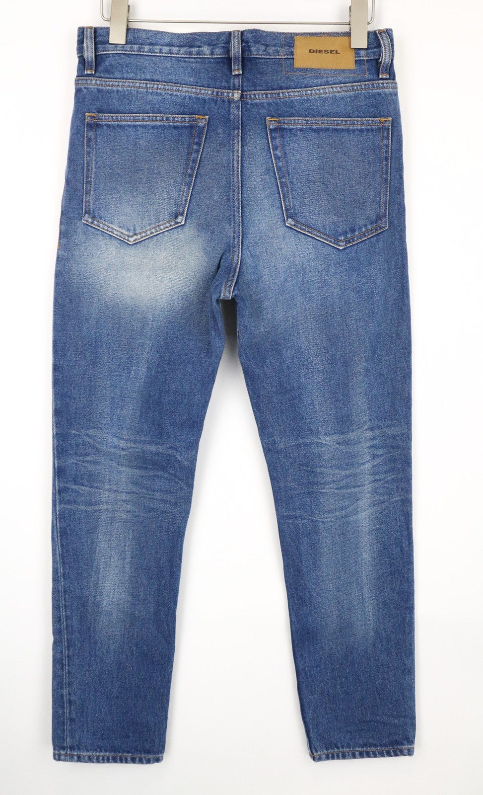 DIESEL D-Aygle 0076Y vyriški džinsai W29/L32 mėlyni su sagomis, netempiamu kirpimu 