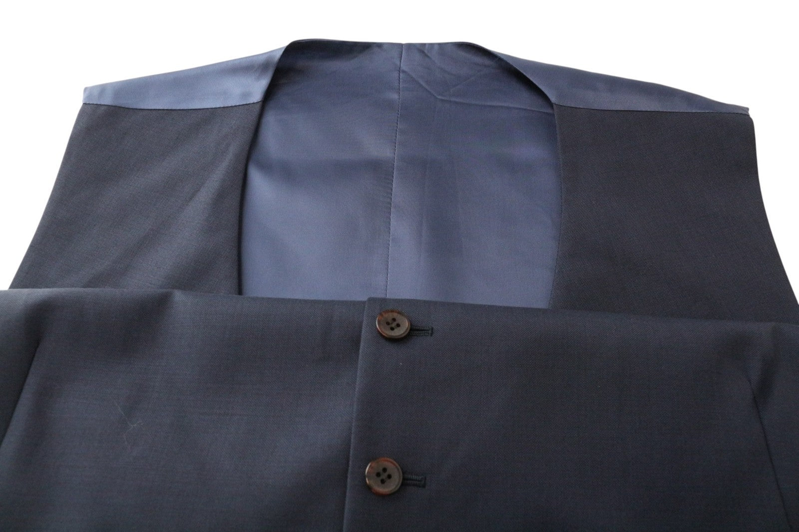 SUITSUPPLY Lazio Men's Suit UK50S Blue Slim 3Pc Perennial S110s Wool Blend