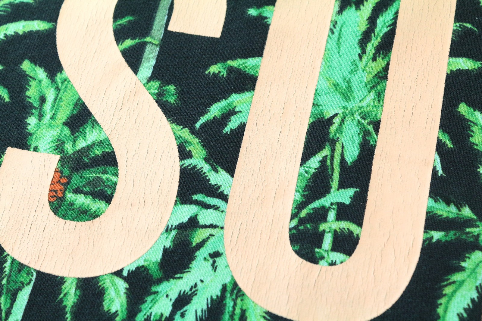 SCOTCH &amp; SODA vyriškas džemperis su gobtuvu, žalias, L dydžio, su delnų raštu, grynos medvilnės džersio raštu 