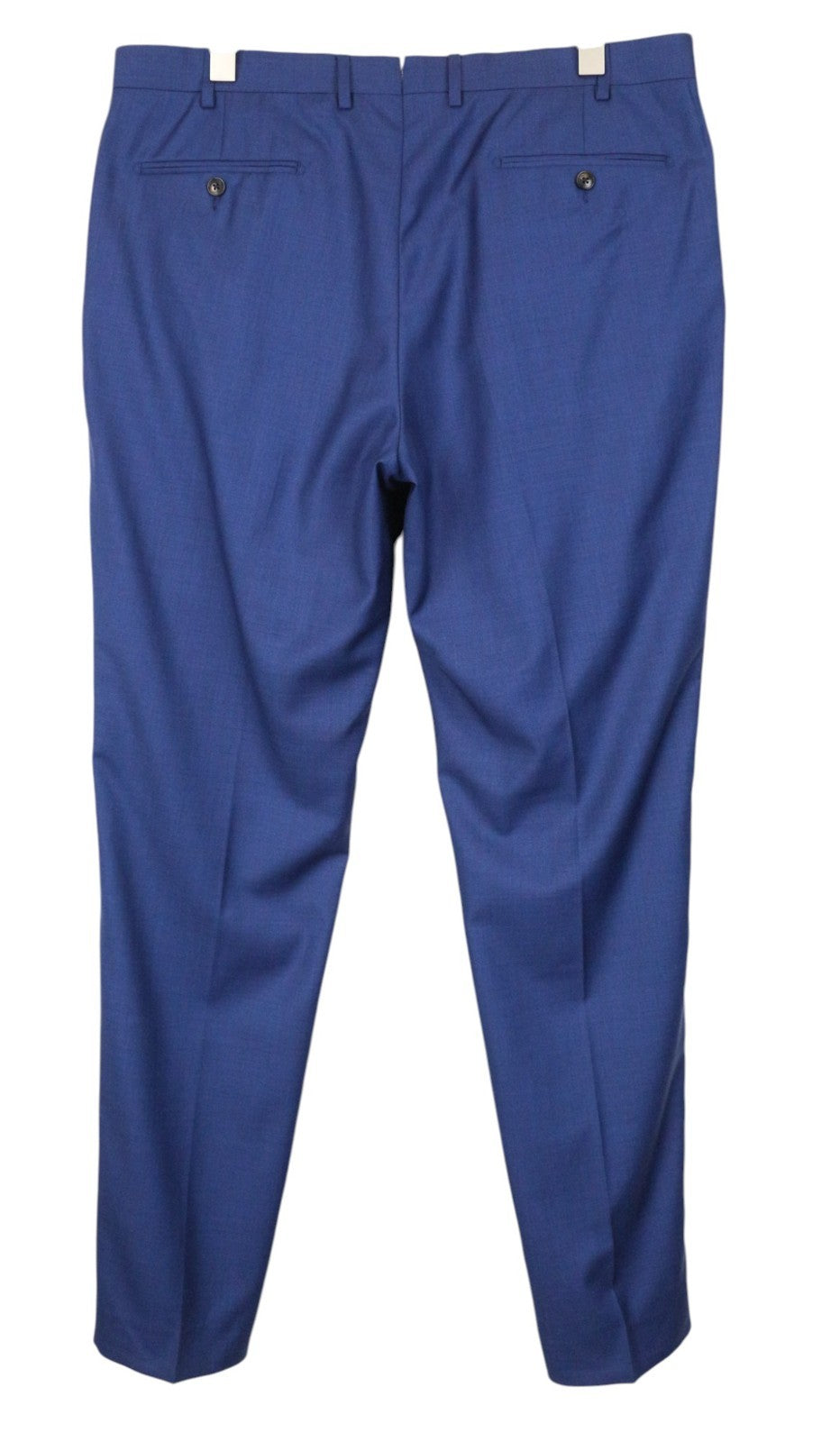 SUITSUPPLY Lazio Men's Suit UK48S Slim Pure Wool Mid Blue Sharkskin 2-Piece