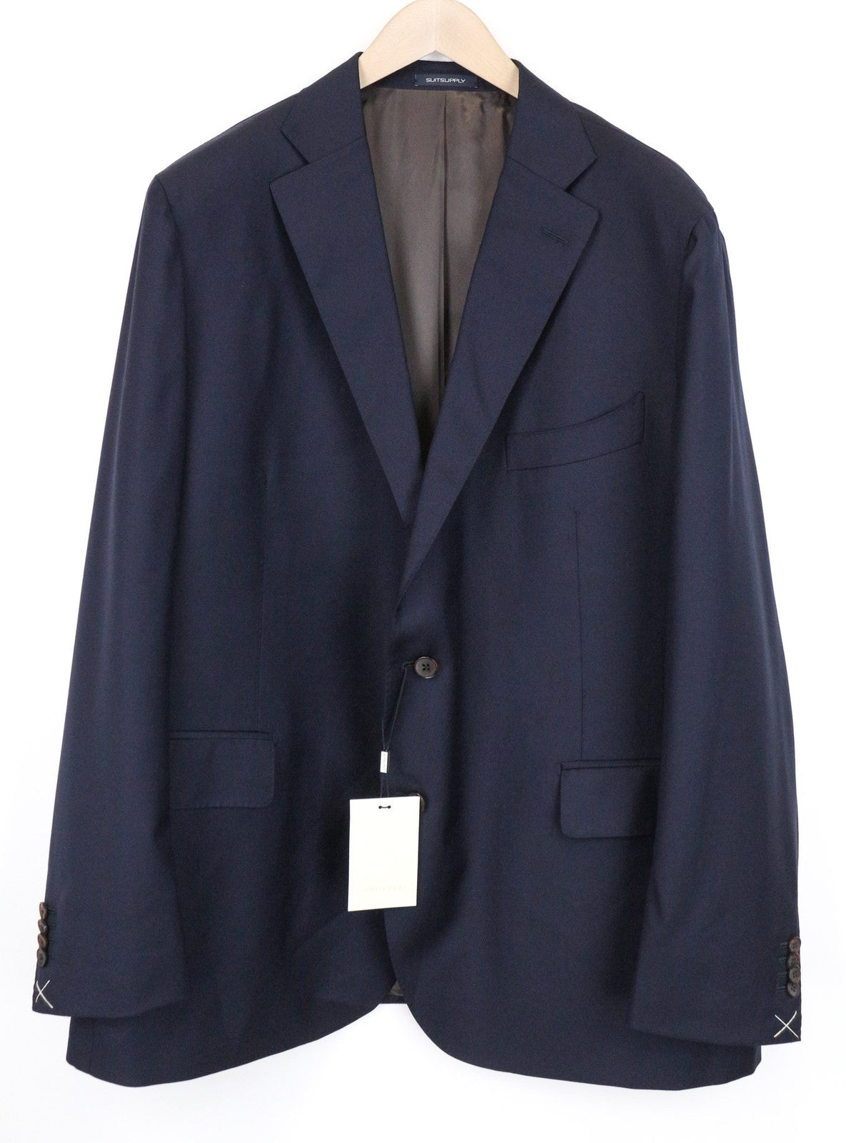 SUITSUPPLY La Spalla Men's Blazer UK56R Slim Wool Navy Blue S110s Formal