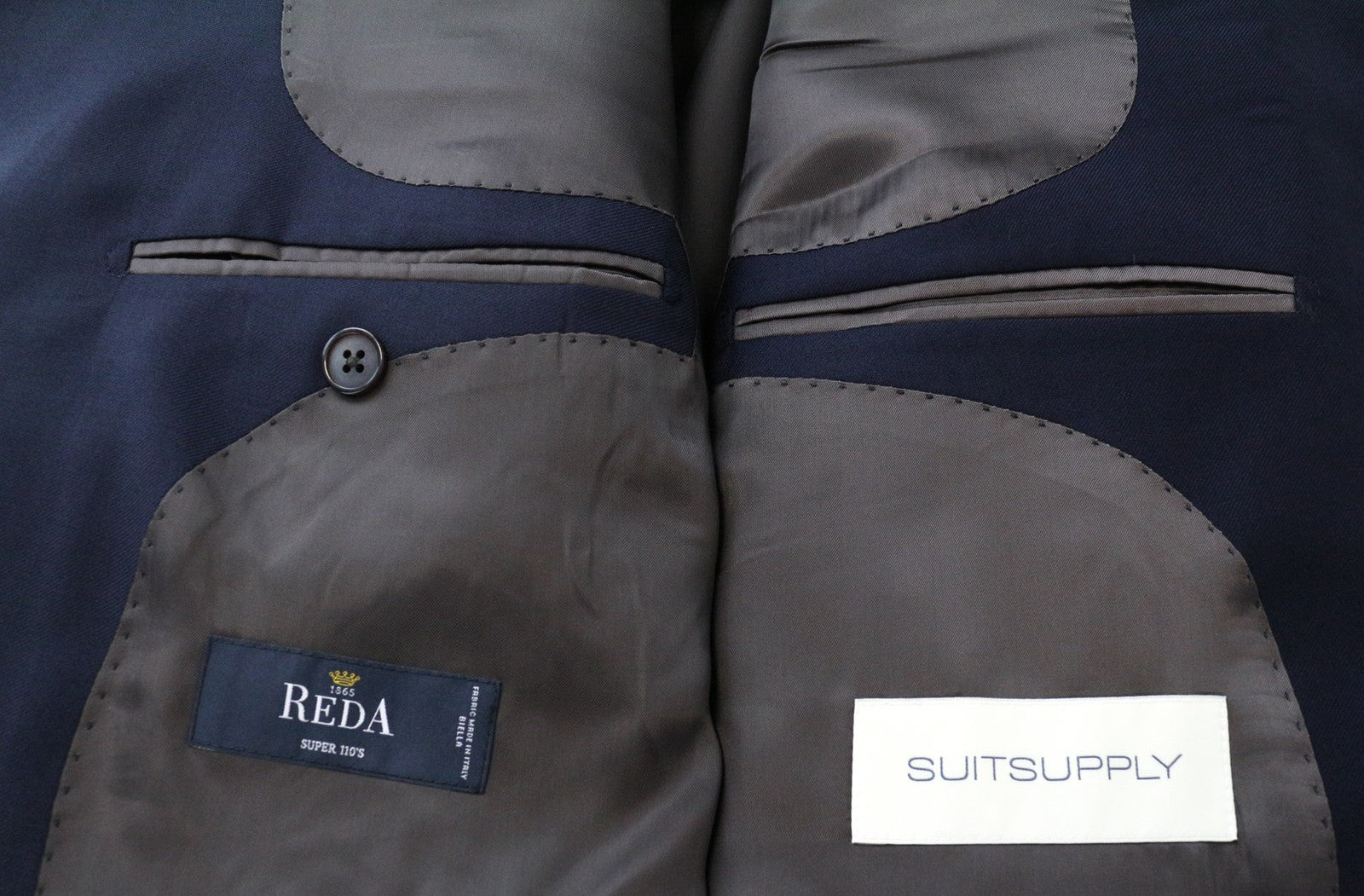 SUITSUPPLY La Spalla Men's Blazer UK56R Slim Wool Navy Blue S110s Formal