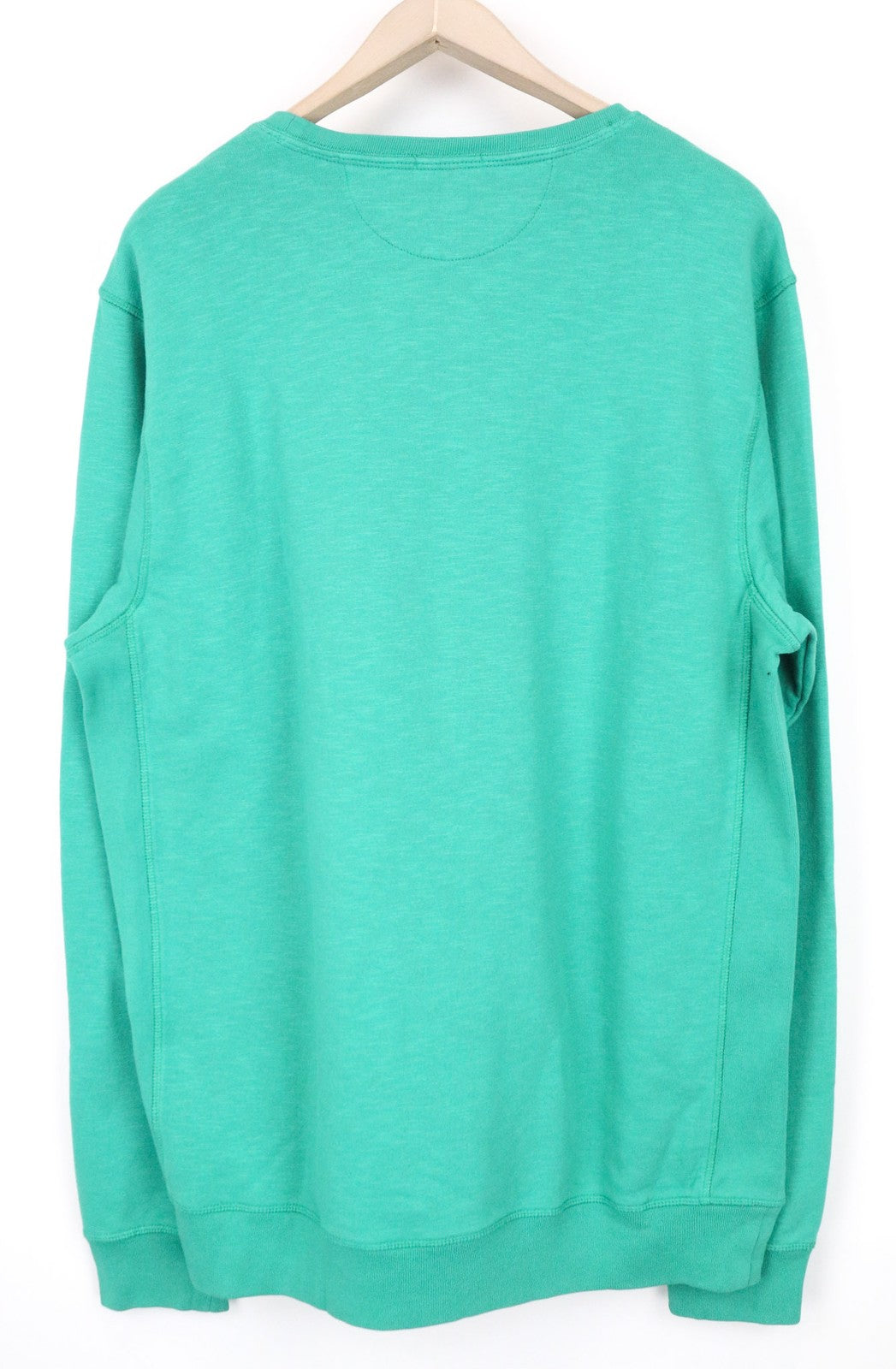 SCOTCH &amp; SODA vyriškas džemperis su žaliu apvalia kaklo iškirpte ir grafiniu raštu, flisinis audinys 