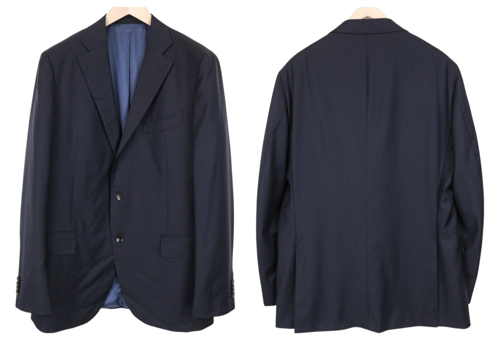 SUITSUPPLY La Spalla Men's Suit UK48L Wool Slim Blue 3Pc Perennial S110s