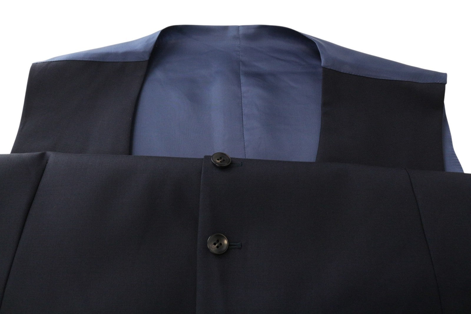 SUITSUPPLY La Spalla Men's Suit UK48L Wool Slim Blue 3Pc Perennial S110s