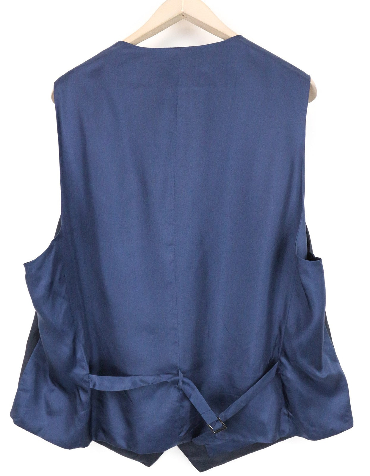 SUITSUPPLY Lazio Men's Waistcoat UK54 Navy Wool Slim Melange Classic Formal