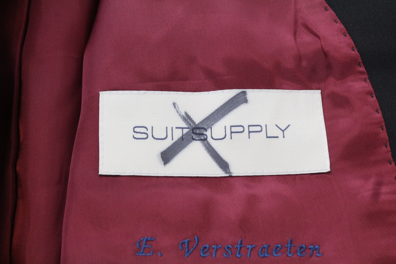 SUITSUPPLY La Spalla Men's Blazer UK44R Slim Navy Wool S130s Tuxedo Classic