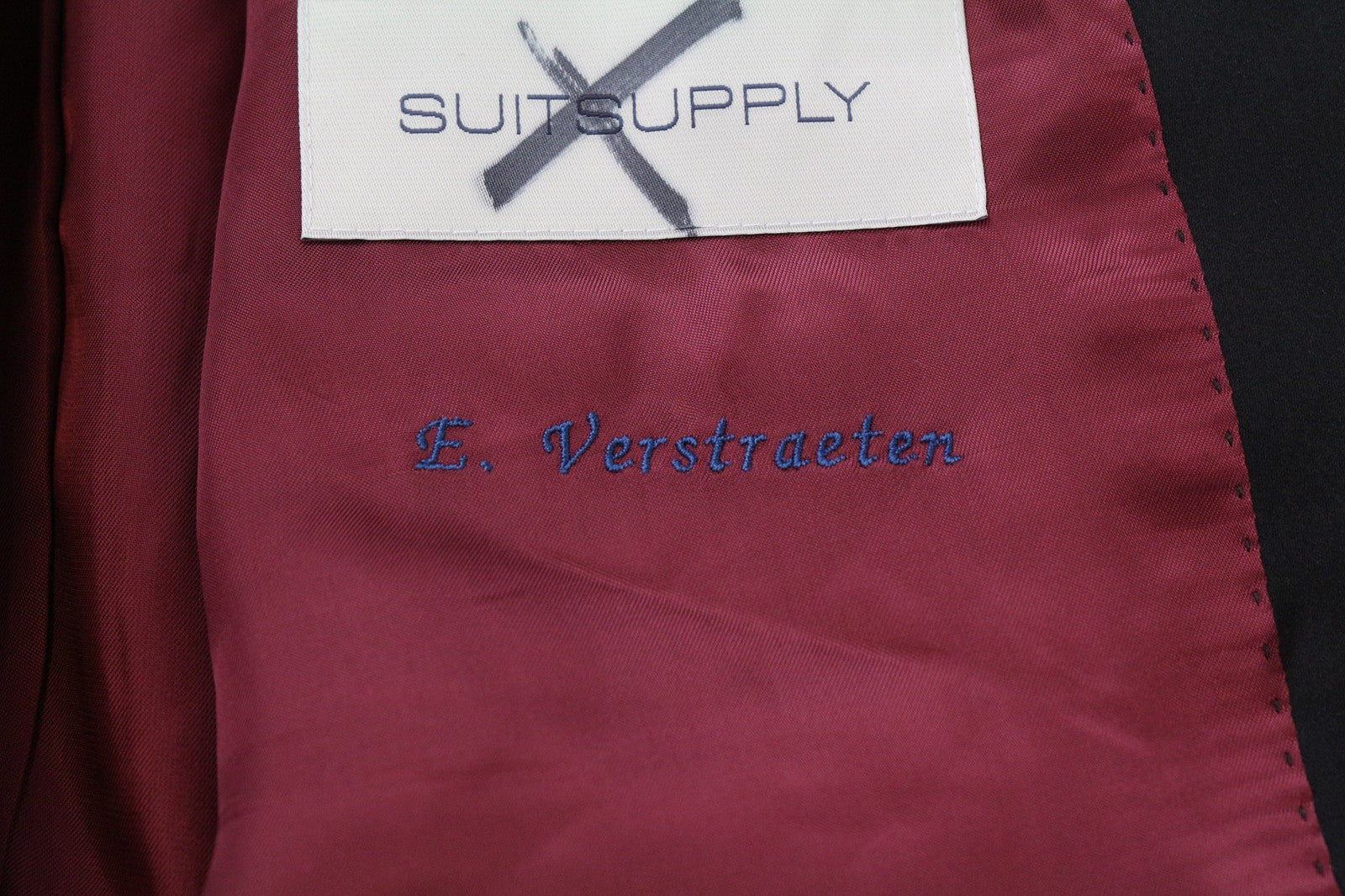 SUITSUPPLY La Spalla Men's Blazer UK44R Slim Navy Wool S130s Tuxedo Classic