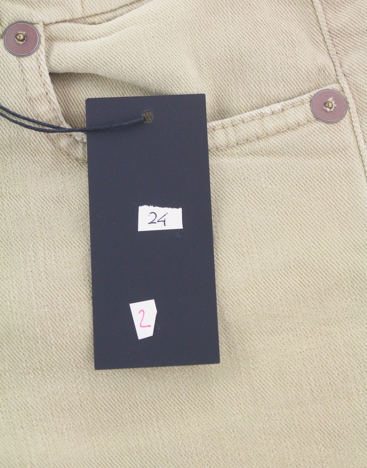 R13 berniukiški tiesūs moteriški džinsai, 24 chaki spalvos, tamprūs, trumpi, iki kulkšnių, RRP 699 € 