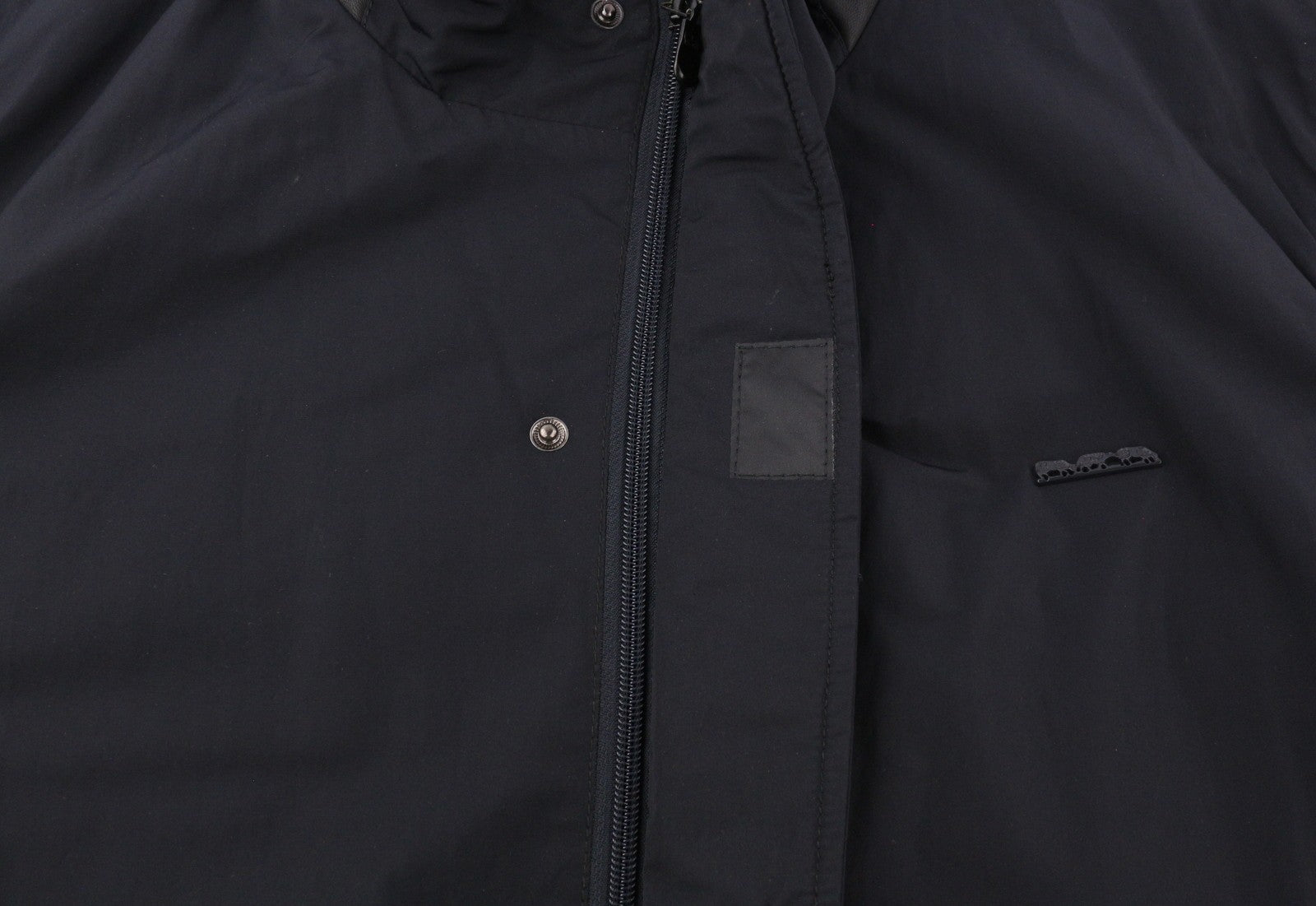 MISE AU GREEN Vyriška striukė L Juoda Pilnu Užtrauktuku Aukšta Apykakle Šiltinta Pamušalu Vidutinio Ilgio 