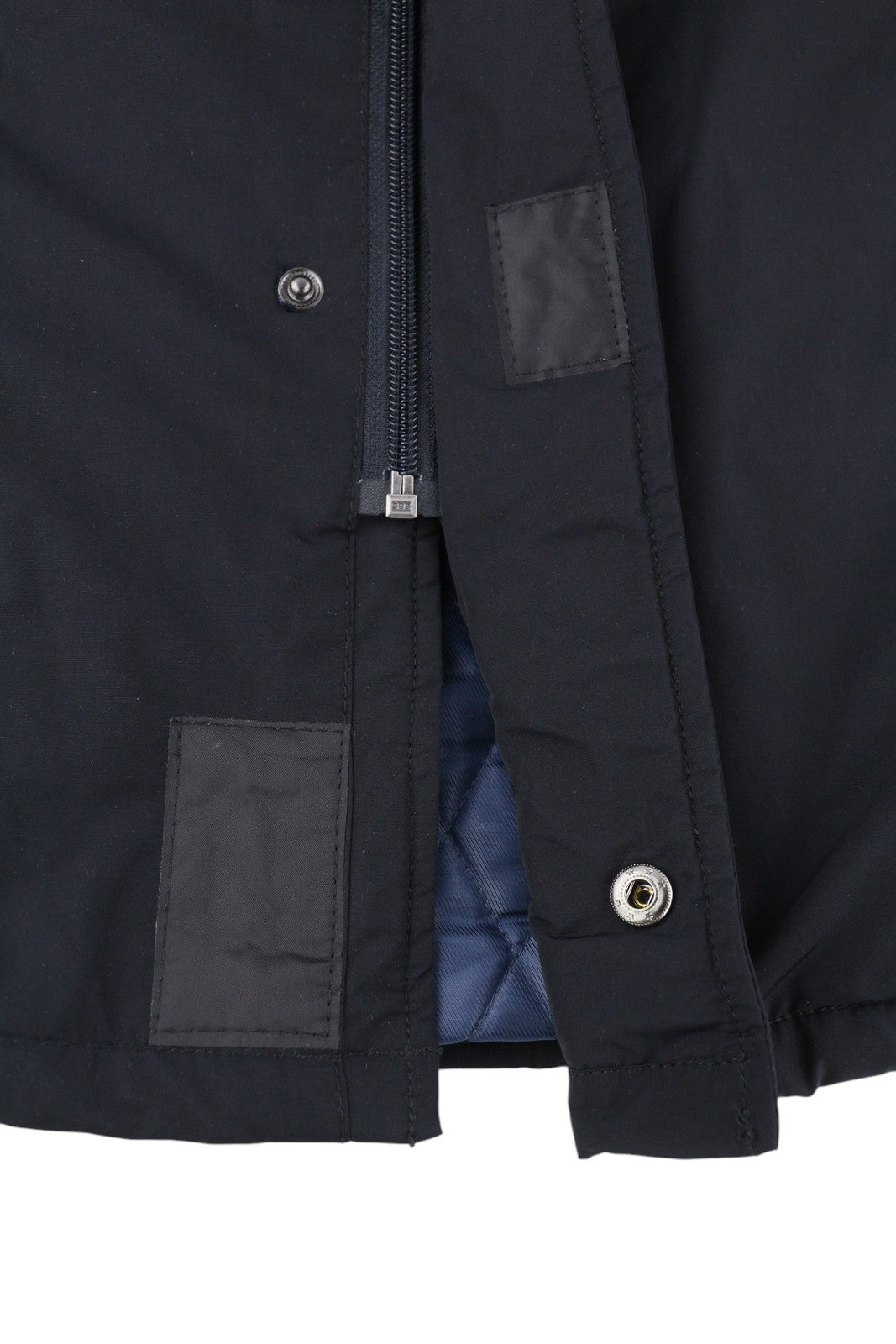 MISE AU GREEN Vyriška striukė L Juoda Pilnu Užtrauktuku Aukšta Apykakle Šiltinta Pamušalu Vidutinio Ilgio 