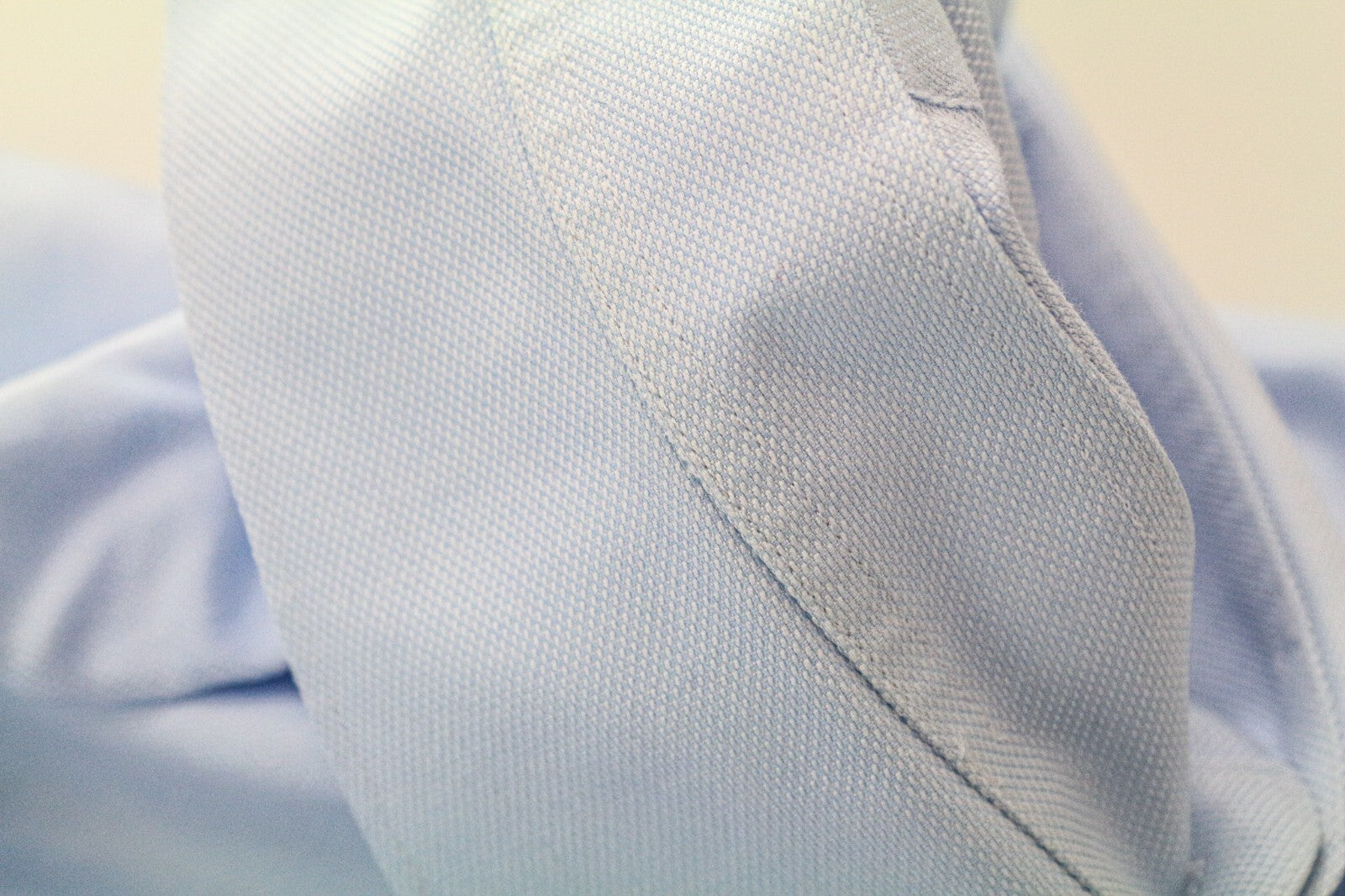 SUITSUPPLY vyriški marškinėliai 45/17 3/4 ploni grynos medvilnės šviesiai mėlyni ilgomis rankovėmis 