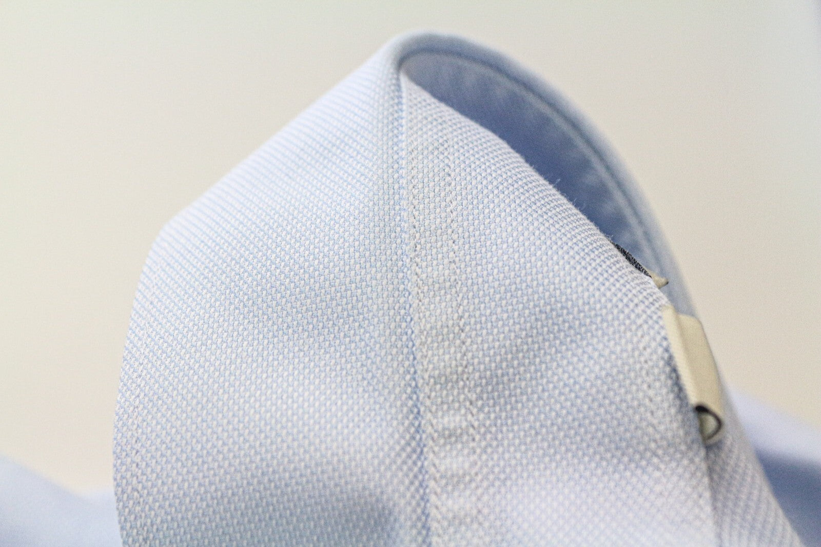 SUITSUPPLY vyriški marškinėliai 45/17 3/4 ploni grynos medvilnės šviesiai mėlyni ilgomis rankovėmis 