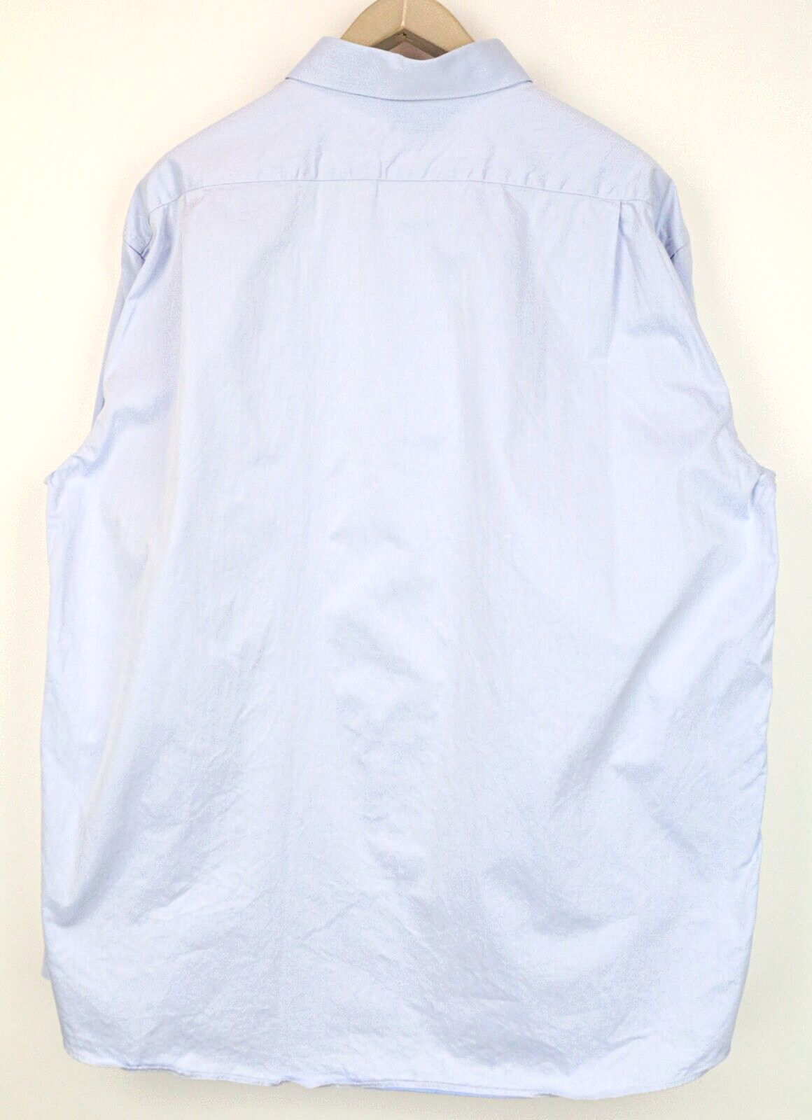 SUITSUPPLY vyriški marškinėliai, 47 šviesiai mėlyni, grynos medvilnės ilgomis rankovėmis, klasikiniai, dryžuoti 