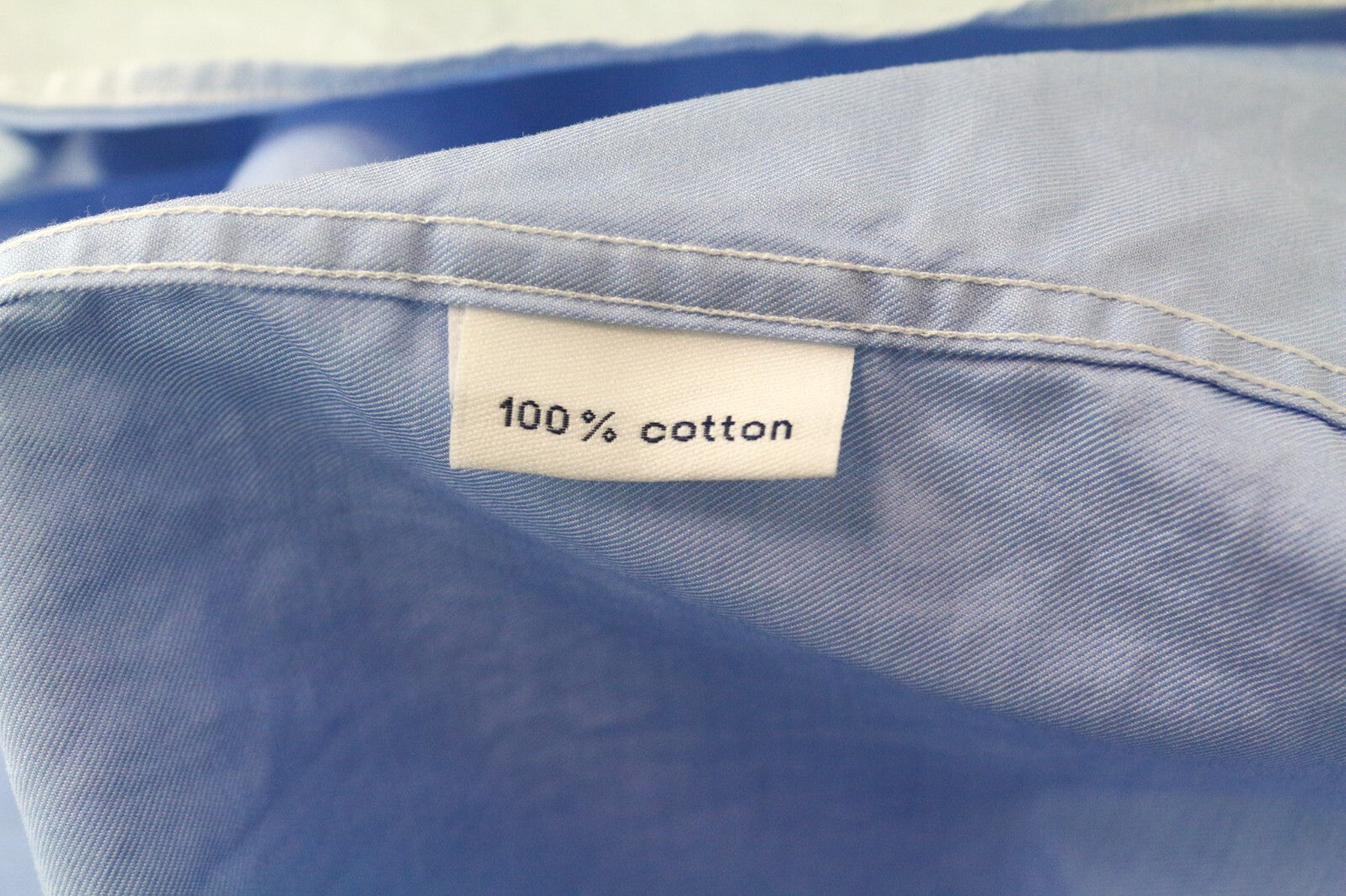 SUITSUPPLY vyriški marškinėliai, 47 šviesiai mėlyni, grynos medvilnės ilgomis rankovėmis, klasikiniai, dryžuoti 