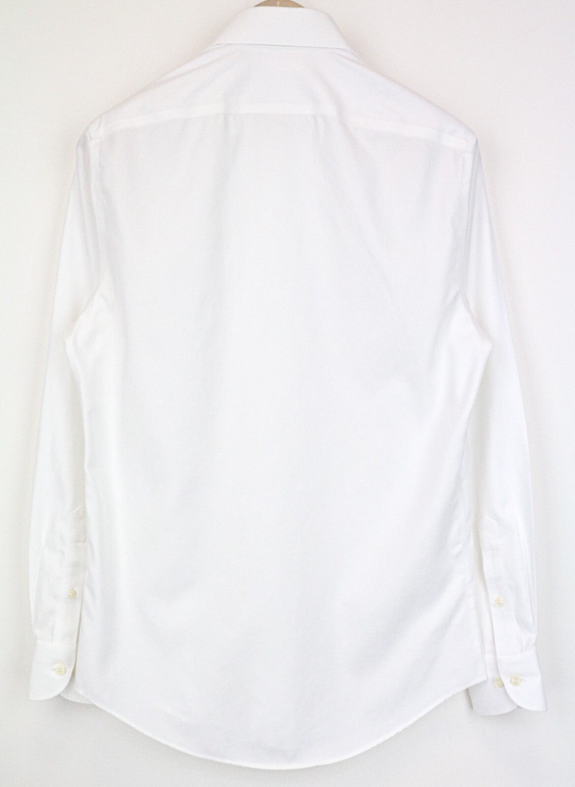 „SUITSUPPLY Traveller“ vyriški marškinėliai, 38/15, ploni, grynos medvilnės, balti, klasikiniai, su sagomis 