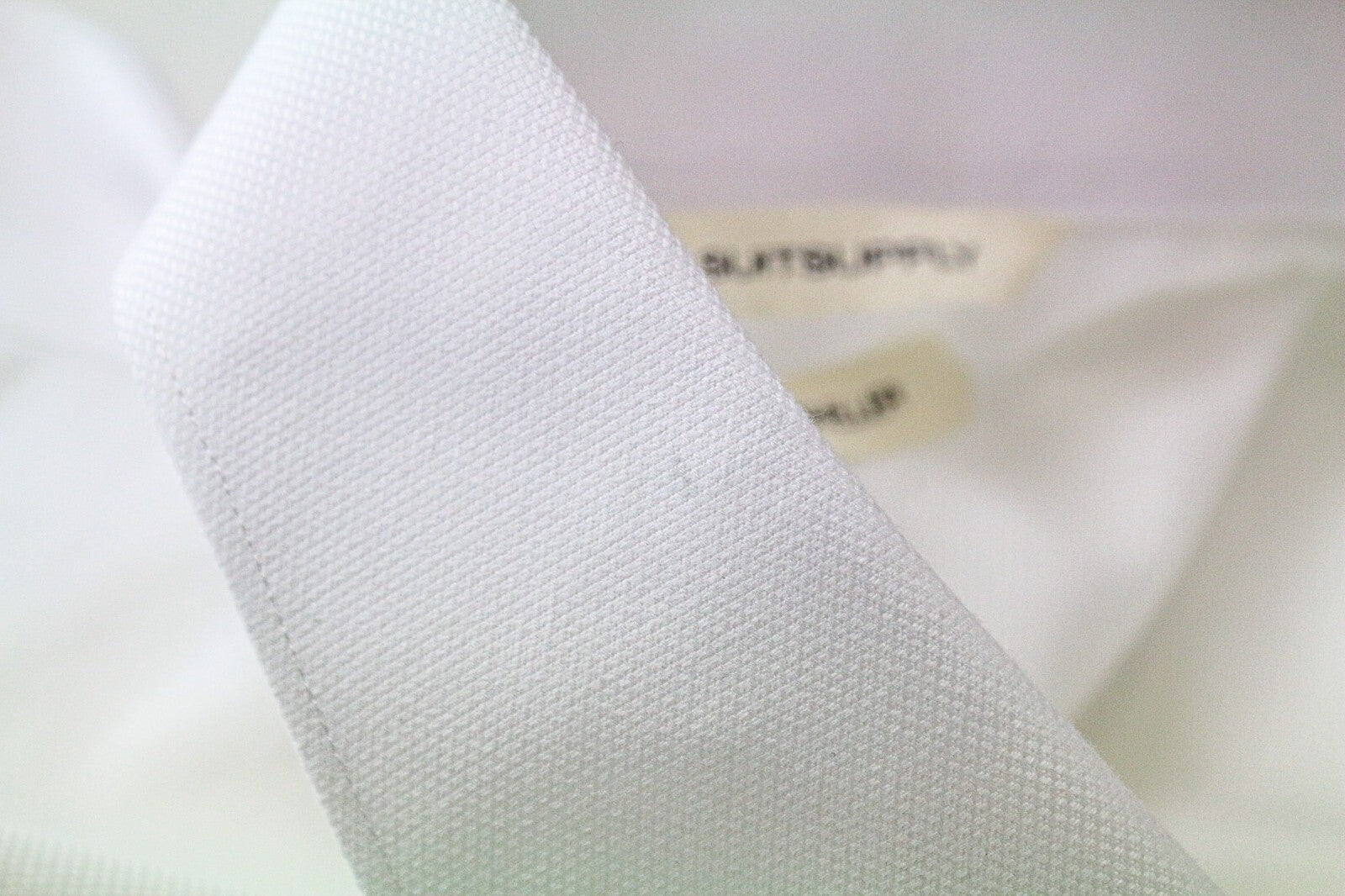 „SUITSUPPLY Traveller“ vyriški marškinėliai, 38/15, ploni, grynos medvilnės, balti, klasikiniai, su sagomis 