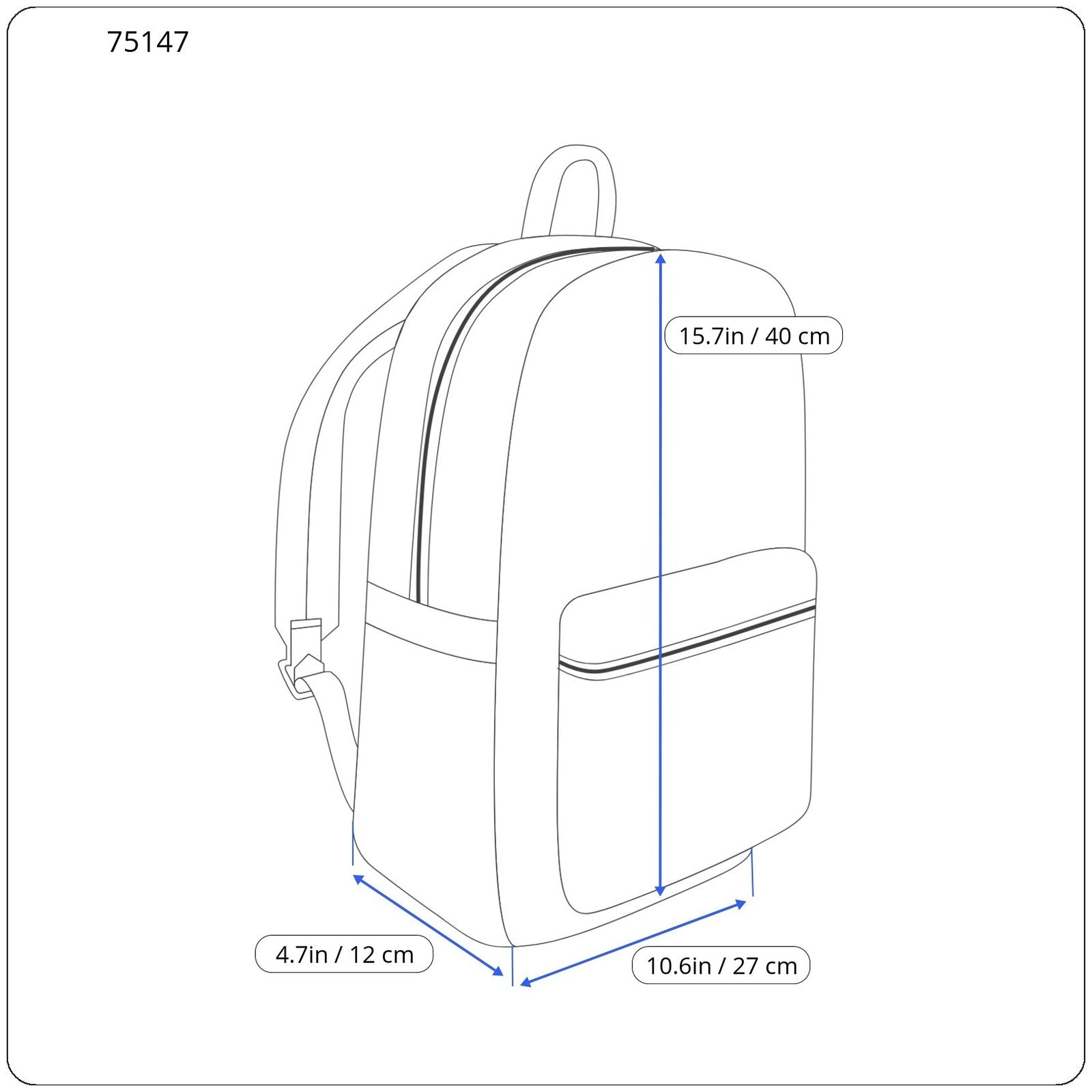 SCOTCH SHRUNK berniukiška kuprinė su žaliu delnų raštu ir reguliuojamais dirželiais 