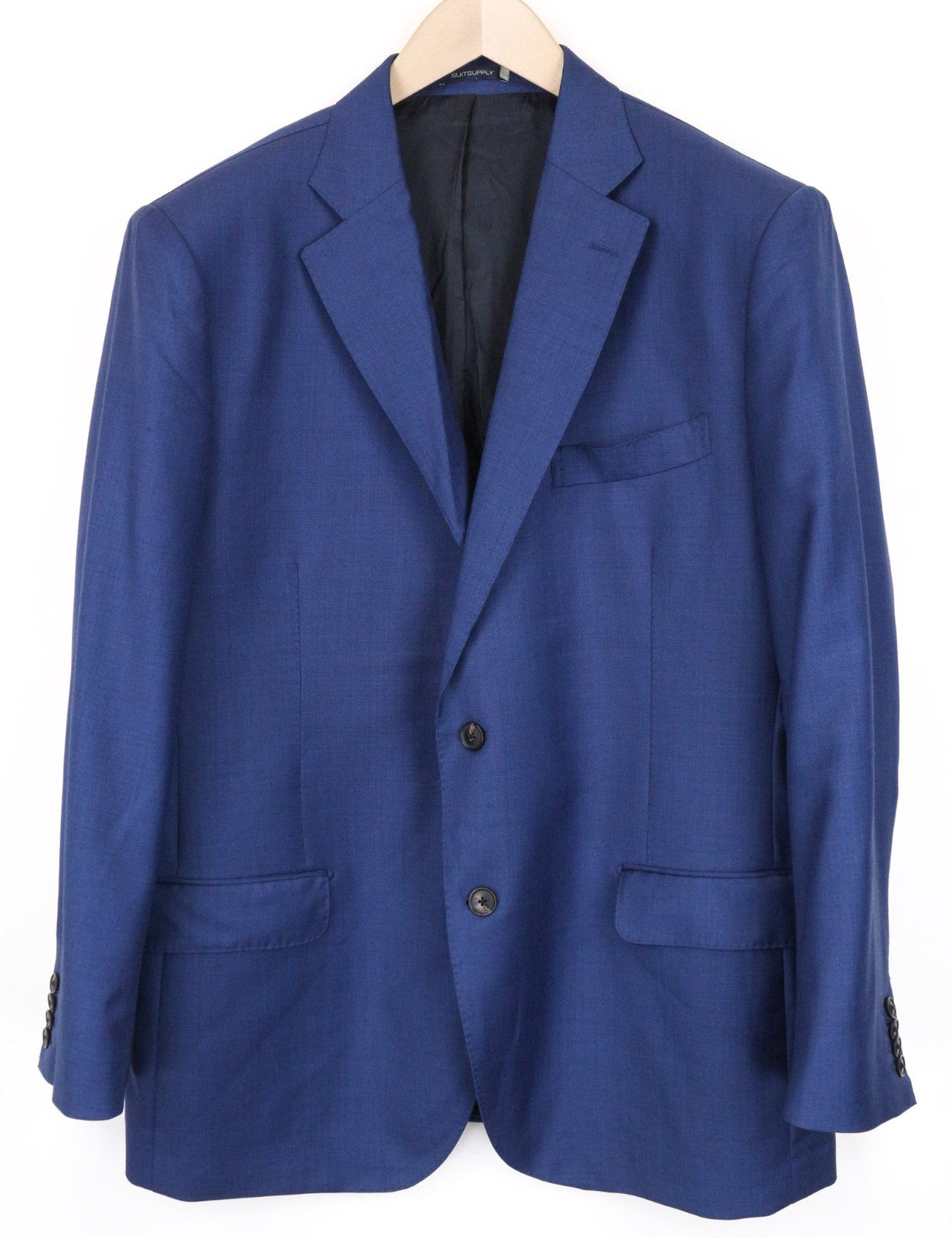 SUITSUPPLY Lazio Men's Suit UK50S Slim Navy Pure Wool Super 110's 2-Piece