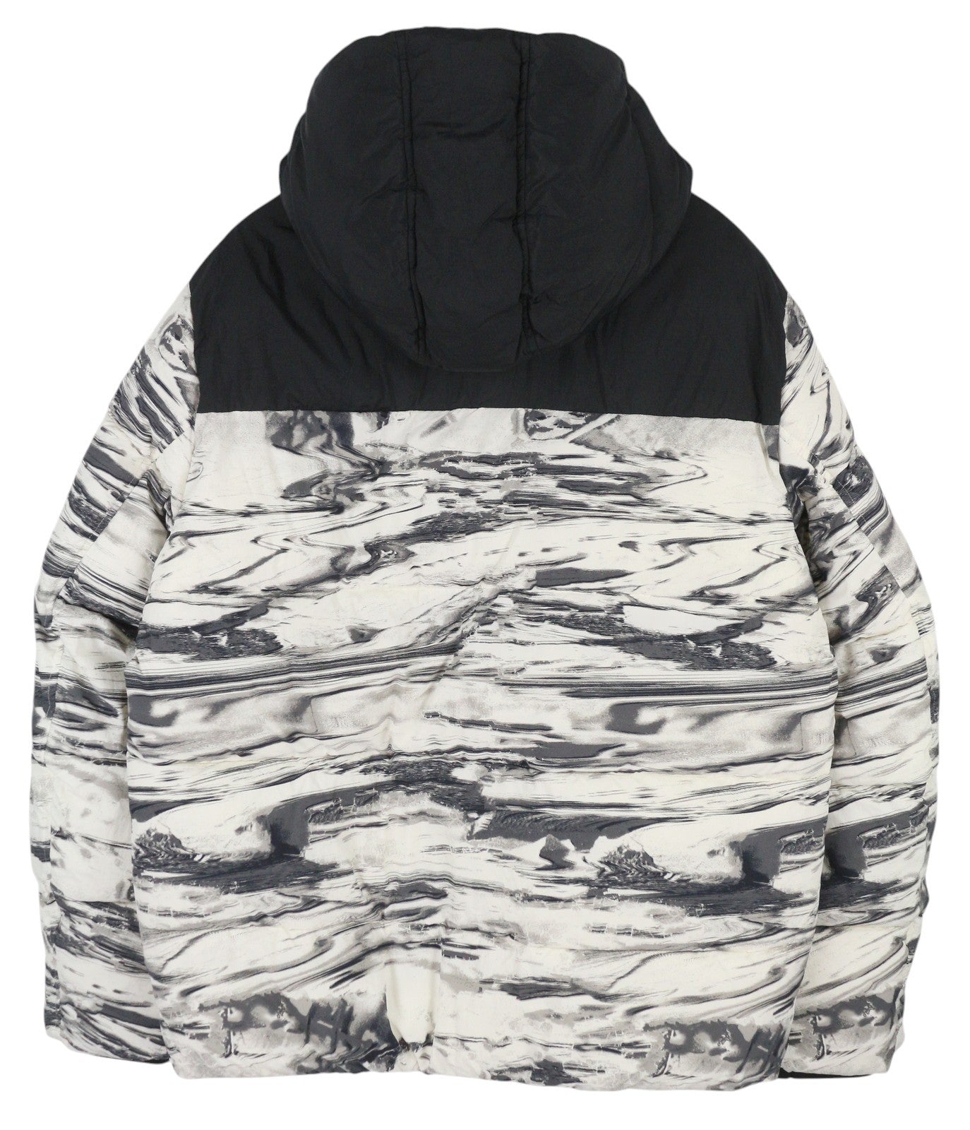 CALVIN KLEIN gofruotas nailoninis spalvotas dygsniuotas vyriškas švarkas, 2XL, raštuotas, RRP 325 € 