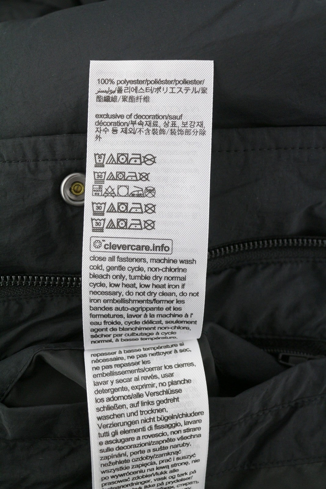 CALVIN KLEIN Crinkle Nylon Long Length Quilt vyriška striukė, 2XL, juoda, paminkštinta, RRP 379 € 