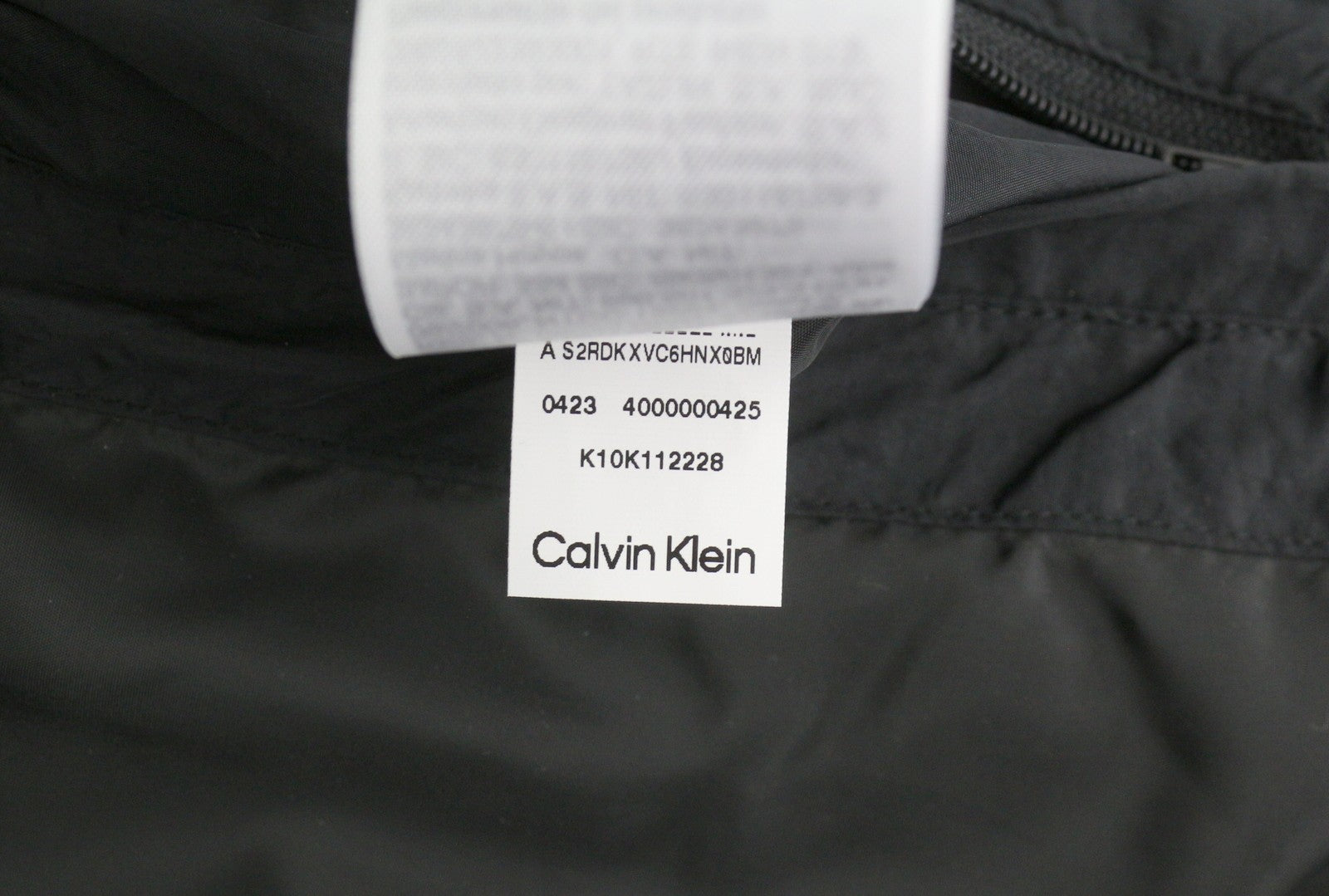 CALVIN KLEIN Crinkle Nylon Long Length Quilt vyriška striukė, 2XL, juoda, paminkštinta, RRP 379 € 