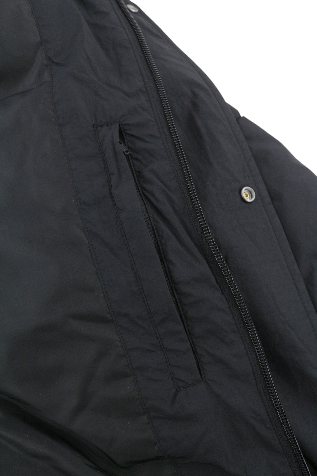 CALVIN KLEIN Crinkle Nylon Long Length Quilt vyriška striukė, 2XL, juoda, paminkštinta, RRP 379 € 