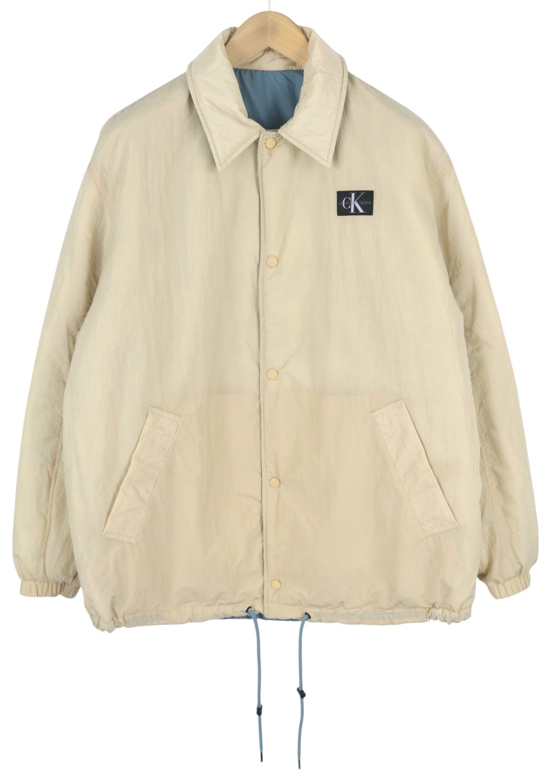 CALVIN KLEIN dvipusė sportinė striukė vyrams S dydžio unisex laisvo kirpimo, rekomenduojama kaina – 279 € 