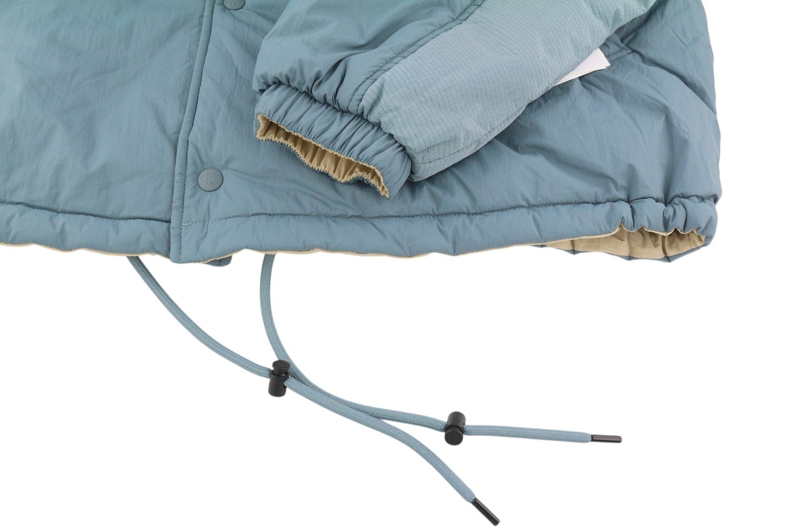 CALVIN KLEIN dvipusė sportinė striukė vyrams S dydžio unisex laisvo kirpimo, rekomenduojama kaina – 279 € 