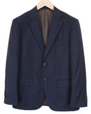 SUITSUPPLY Napoli Men's Blazer UK40S Super 110's Blue Pure Wool Single-Breast